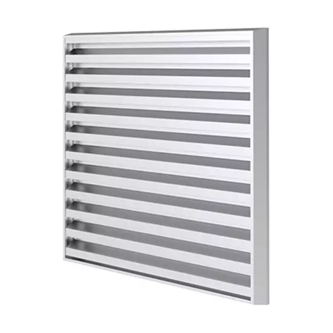Żaluzja zewnętrzna 300x300 z aluminium ze stałymi lamelami