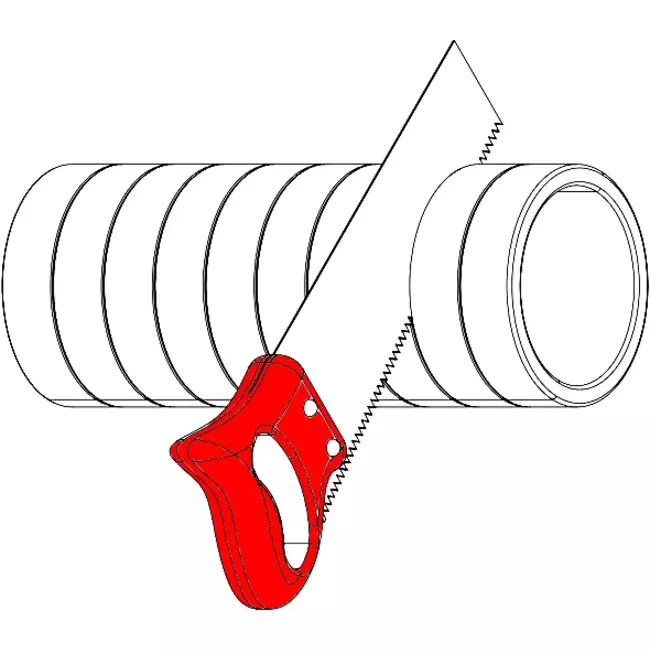 Izolowana rura wentylacyjna EPS o średnicy 1 metra i średnicy 160 mm