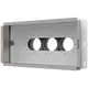 Kolektor ścienny Vent-Axia Uniflexplus z przyłączem tylnym, izolowany 3 x Ø69 mm do kanału płaskiego 300 x 150 mm