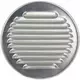 Metalowa okrągła kratka wentylacyjna wraz z tuleją montażową Ø 180 mm aluminiową - DWRA180S
