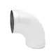 Kolanko Spiro 180 mm 90 stopni (ocynkowane) RAL9010