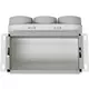 Kolektor ścienny Vent-Axia Uniflexplus z przyłączem od góry, izolowany 3 x Ø69 mm do kanału płaskiego 300 x 150 mm