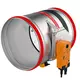Klapa przeciwpożarowa okrągła 315 mm serwomotor 230V - E-FDC25 D315 M230S