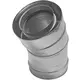 Współśrodkowa średnica 100 - 150 mm kolano 30 gr I316L/I304 (D0,5/0,6) (incl. Guma uszczelniająca wewnętrznykanał)