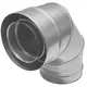 Współśrodkowa średnica 100 - 150 mm kolano 90 gr I316L/I304 (D0,5/0,6) (incl. Guma uszczelniająca wewnętrznykanał)