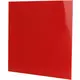Kratka 15 x 15 cm z plastikowym frontem w kolorze czerwonym