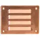 Kratka wentylacyjna metalowa prostokątna 140x105 mm miedziana - MR14105Cu