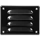 Kratka wentylacyjna metalowa prostokątna 140 x 105 mm czarna - MR14105M