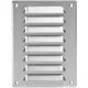 Kratka wentylacyjna metalowa prostokątna 140 x 190 mm stal nierdzewna - MR1419i