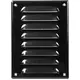 Kratka wentylacyjna metalowa prostokątna 140 x 190 mm czarna - MR1419M