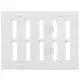 Regulowany metalowy nawiewnik liniowy 200x150 biały - MR2015R