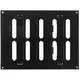 Regulowany metalowy nawiewnik liniowy 200x150 czarny - MR2015RM