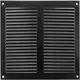 Kratka metalowa 200x200mm czarna - MR2020M