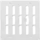 Regulowany metalowy nawiewnik liniowy 200x200 biały - MR2020R