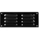 Kratka wentylacyjna metalowa prostokątna 260 x 105 mm czarna - MR26105M