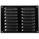 Kratka wentylacyjna metalowa prostokątna 260 x 190 mm czarna - MR2619M