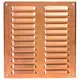 Kratka wentylacyjna metalowa prostokątna 260 x 280 mm miedź - MR2628Cu