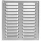 Kratka wentylacyjna metalowa prostokątna 260 x 280 mm ze stali nierdzewnej - MR2628i