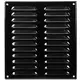 Kratka wentylacyjna metalowa prostokątna 260 x 280 mm czarna - MR2628M
