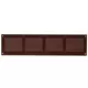 Kratka metalowa 400x100mm brązowa - MR4010B