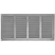 Kratka metalowa 400x200mm szara - MR4020P