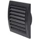 Kratka ścienna regulowana 150 x 150 mm średnica 100 mm antracyt - ND10A
