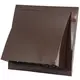 Kratka elewacyjna z przepustnicą zwrotną 190x190 mm średnica 150 mm brązowa - ND15FVB