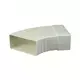 Kolano prostokątne plastikowe poziome 15-60° 110 x 55 mm - KLH15-60