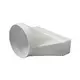 Redukcja prostokątna plastikowa Ø 125 mm - 220 x 55 mm - KSD25-125