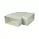 Łuk prostokątny plastikowy poziomy 90° 110 x 55 mm - KLH