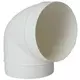 Okrągła plastikowa 90 ° kolano średnica : 150 mm AL150-90