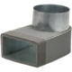 Kolanko Thermoduct 170 mm x 80 mm do średnicy 160 mm do kanałów wentylacyjnych