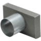Pokrywa końcowa termoprzewodu 220x80 mm ze średnicą przyłącza 80 mm