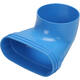 Wavin Ventiza Końcówka 90 stopnie PVC owalna 235x80x100 mm według średnicy 160 mm M/M