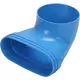Wavin Ventiza Końcówka 90 stopnie PVC owalna 195x80x70 mm według średnicy 125 mm M/M