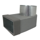 Pojedynczy symetryczny element narożny przegrody Thermoduct 220x80 mm według średnicy 160 mm