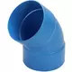 Wavin Ventiza kolano 45 stopnie PVC okrągłe według średnicy 80 mm M/M