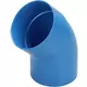 Wavin Ventiza kolano 45 stopnie PVC okrągłe według średnicy 80 mm M/S