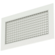 Aluminiowa kratka ścienna ze stałą kratką - ze sprężynami ciernymi - 800x200 mm - RAL 9010