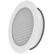 Okrągła aluminiowa kratka ścienna ze stałą kratką - 125 mm - RAL 9003