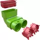 Ubbink Air Excellent 2x 23C - 55SC reduktor kolankowy 90° - pionowy