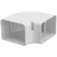 Kolanko płaskie ClimaConnect 90° do kanału montażowego 100 mm - RAL 9010