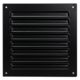 Kratka zewnętrzna kwadratowa 150x150 mm aluminium - RAL9005 30% połysk