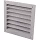 Zewnętrzna kratka ścienna aluminiowa 100x100 mm - Aluminium