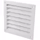 Zewnętrzna kratka ścienna aluminiowa 150x150 mm - RAL 9016