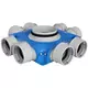 Podrozdzielnia wentylacyjna UniflexPlus 8x Ø90 mm z króćcem Ø180 mm