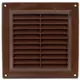 Kratka wentylacyjna plastikowa kwadratowa 150x150 mm brązowa - VR1550B