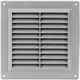 Kratka wentylacyjna plastikowa kwadratowa 150x150 mm szara - VR1515P