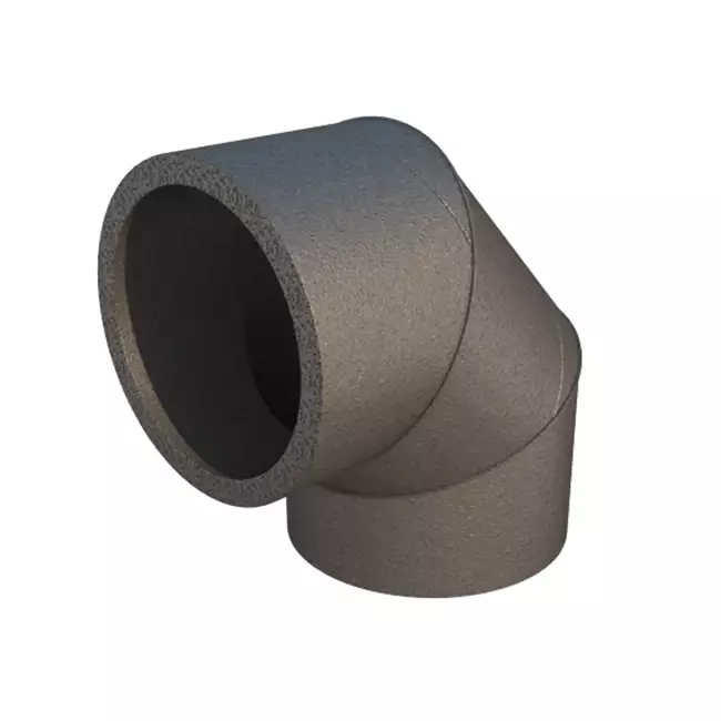 Kolanko Ubbink Aerfoam 90 stopni 125 mm