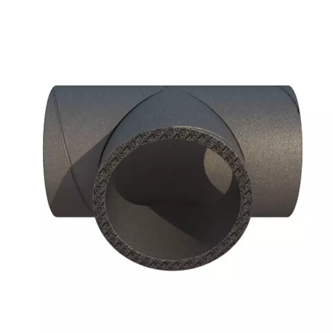 Trójnik Ubbink Aerfoam 90 stopni 125 mm